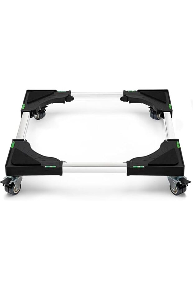 MOTIM Mini Fridge Stand Adjustable Refrigerator Stand with 4 Locking Swivel Wheels Universal Mobile