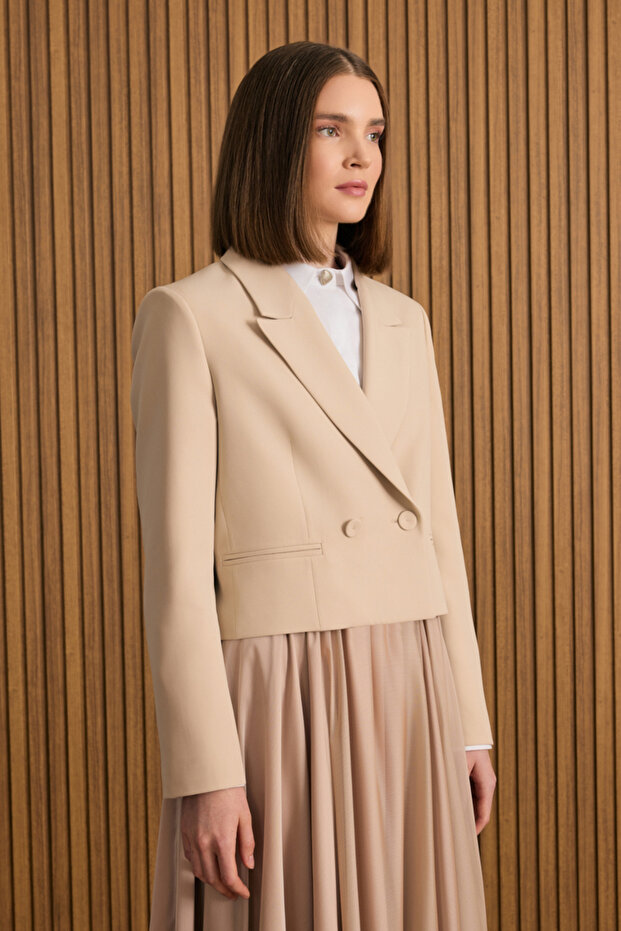 Dokuma Kısa Ceket - 6