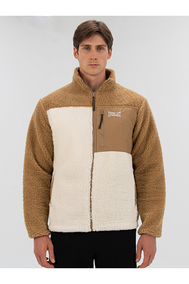 Everlast Winter Essentials Krem Erkek Full Zip Sherpa Sweat