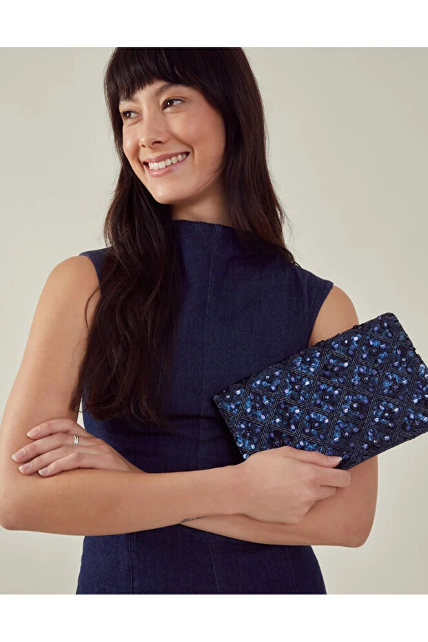 Tianna Clutch Lacivert - 1