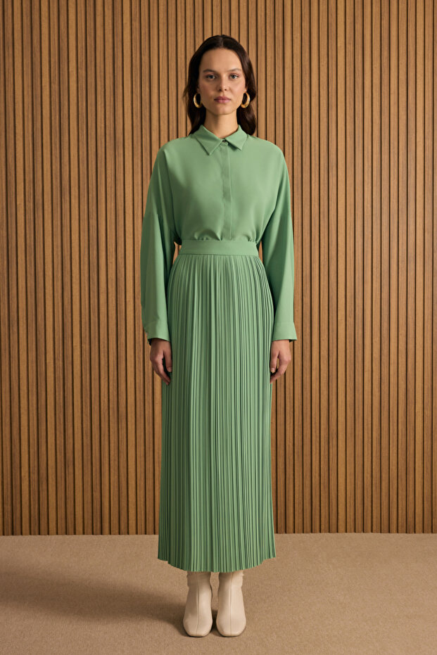 Kırışık Piliseli Etek - 3