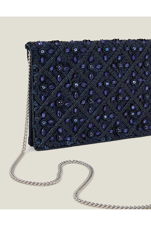 Tianna Clutch Lacivert - 4