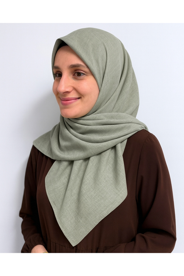 Denim Square Scarf– Non-Slip, Comfortable and Stylish to Use Water Green