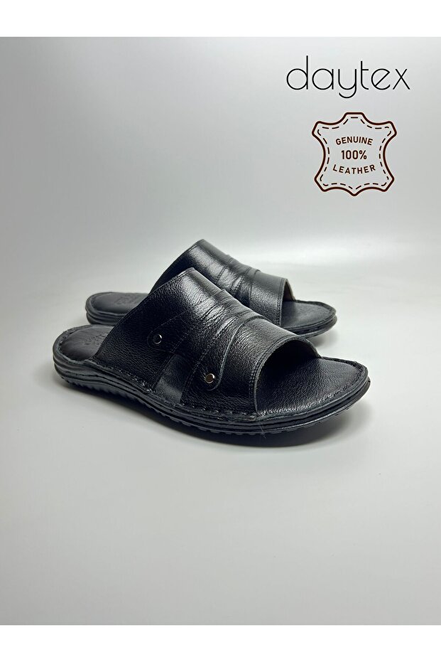 Genuine Leather Lightweight Comfortable Casual Orthopedic Sole Sporty Slippers