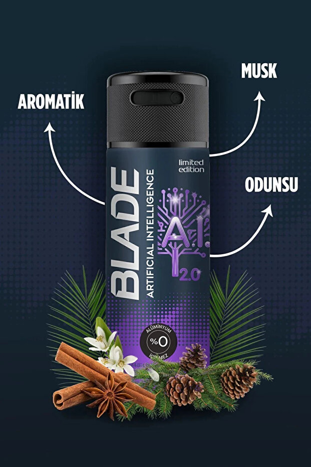 2 Adet Blade Artificial Intelligence 2.0 Deodorant 150ml - 2