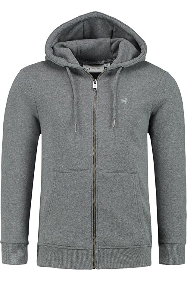 Erkek Basic Logo Sweatshirt ONYX - 1