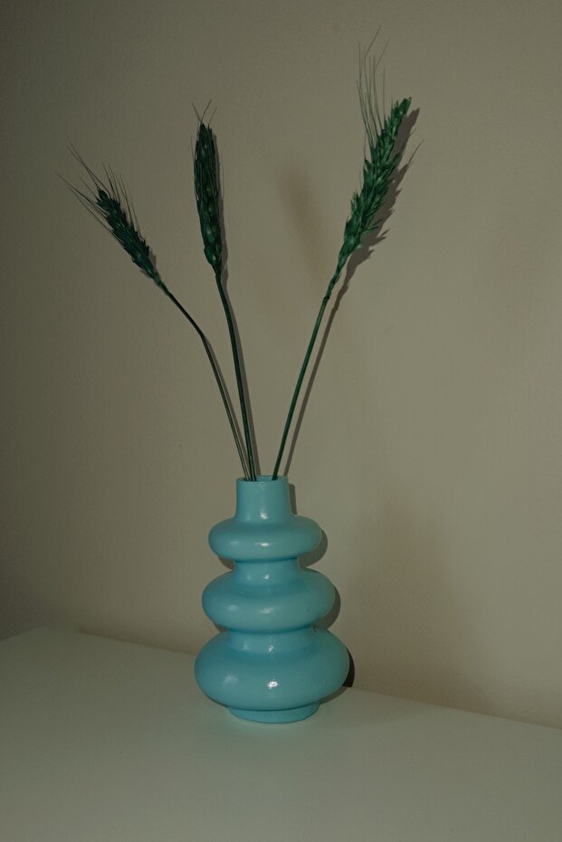 Spiral Görünümlü Vazo (Balon Form) | Minimalist Bohem Dekor Objesi - 5