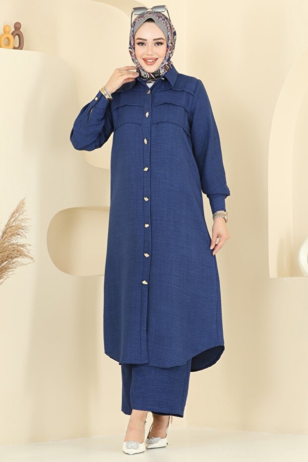 Nervür Detaylı Sofia Takım 3158HBS856-MS Laci - 2