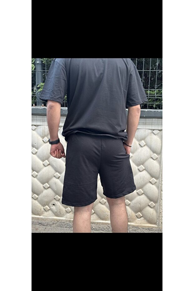 Rahat kalıp siyah şort - 3