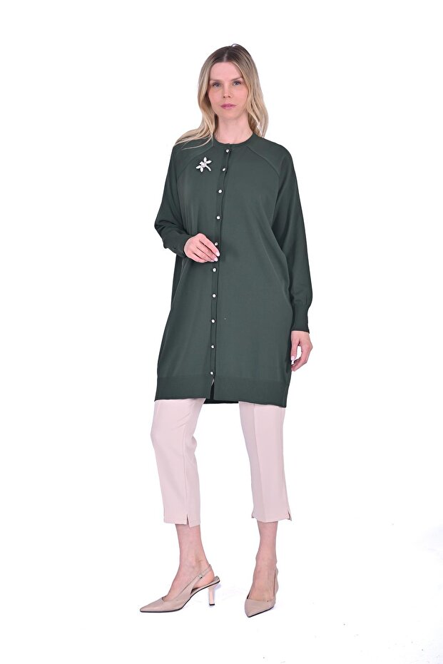 Yusufcuk Triko Hırka HAKİ - 2