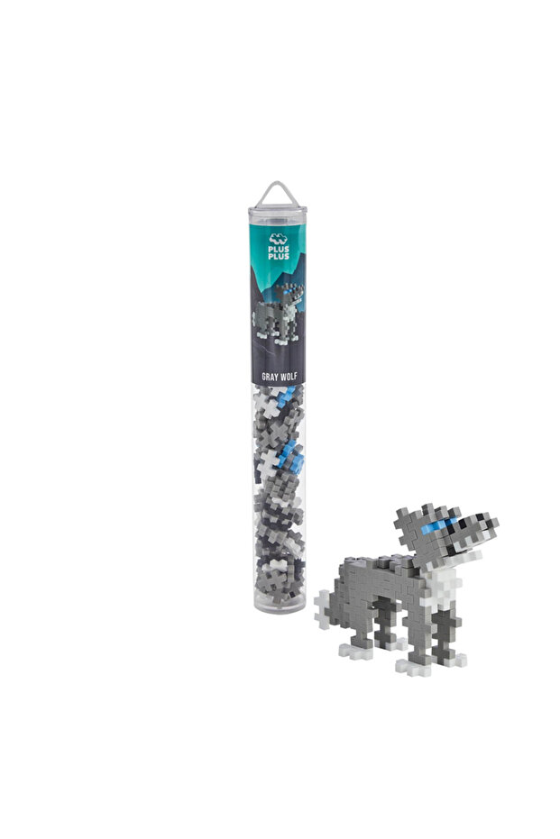 Plus-Plus Wolf (100 Piece Tube) - 1
