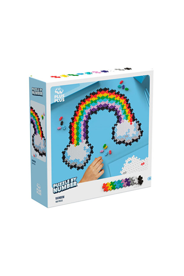 Plus-Plus Puzzle by Number Rainbow (500 Parça)