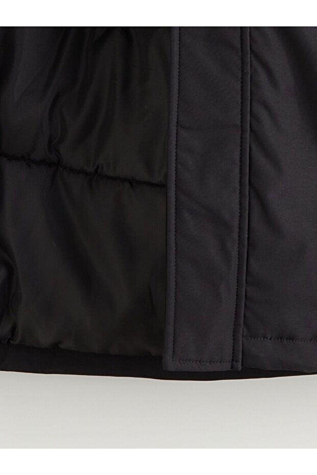 Standart Kalıp Kapüşonlu Erkek Mont - 8