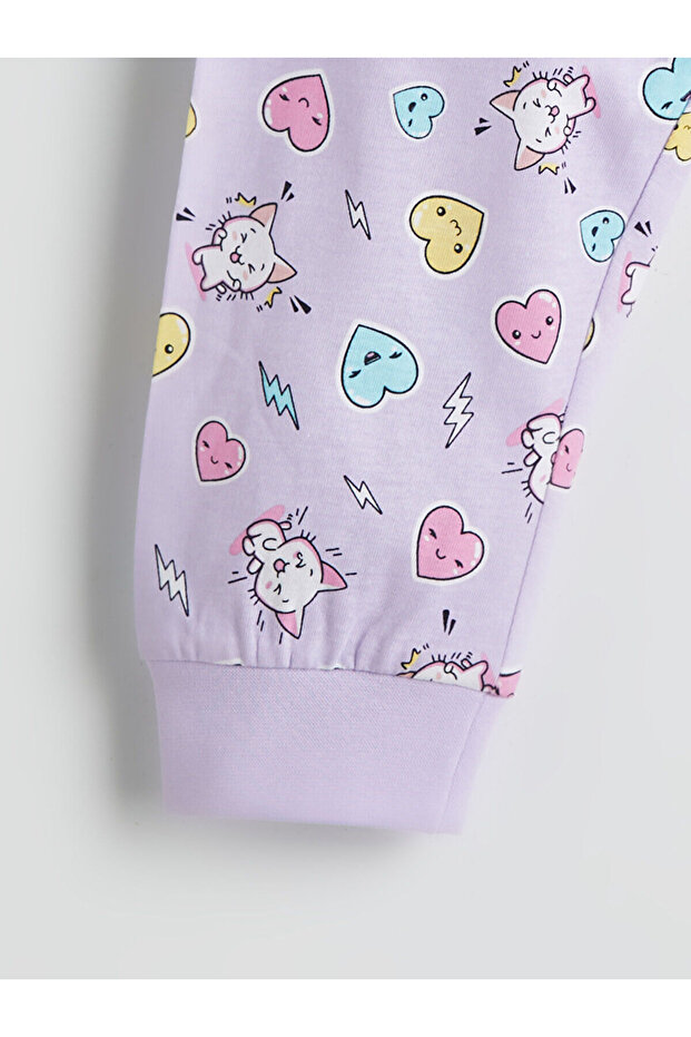 Bisiklet Yaka Kız Çocuk Pijama - 6