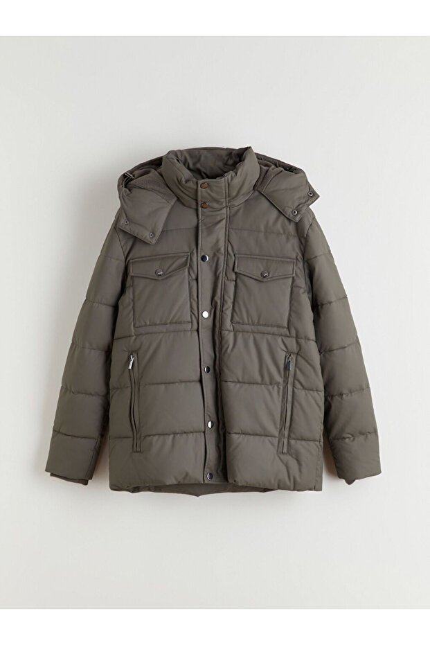 Standard Mold Hooded Men's Coat