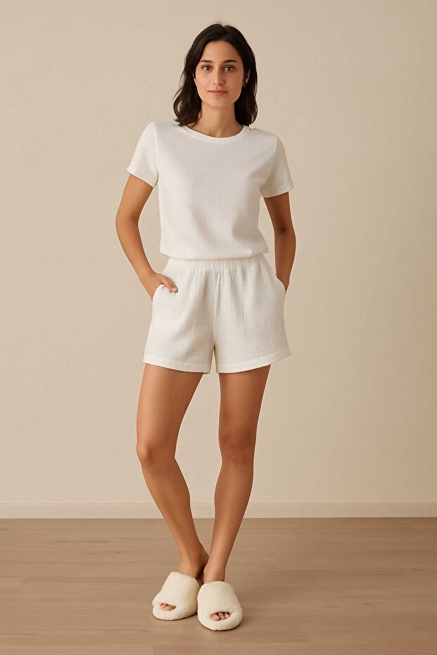 Müslin Şort - 2
