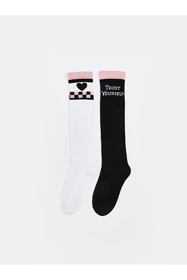 Patterned Girl's Knee Socks