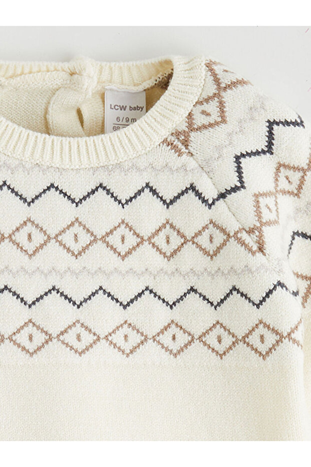 Bisiklet Yaka Erkek Bebek Triko Kazak ve Pantolon - 4