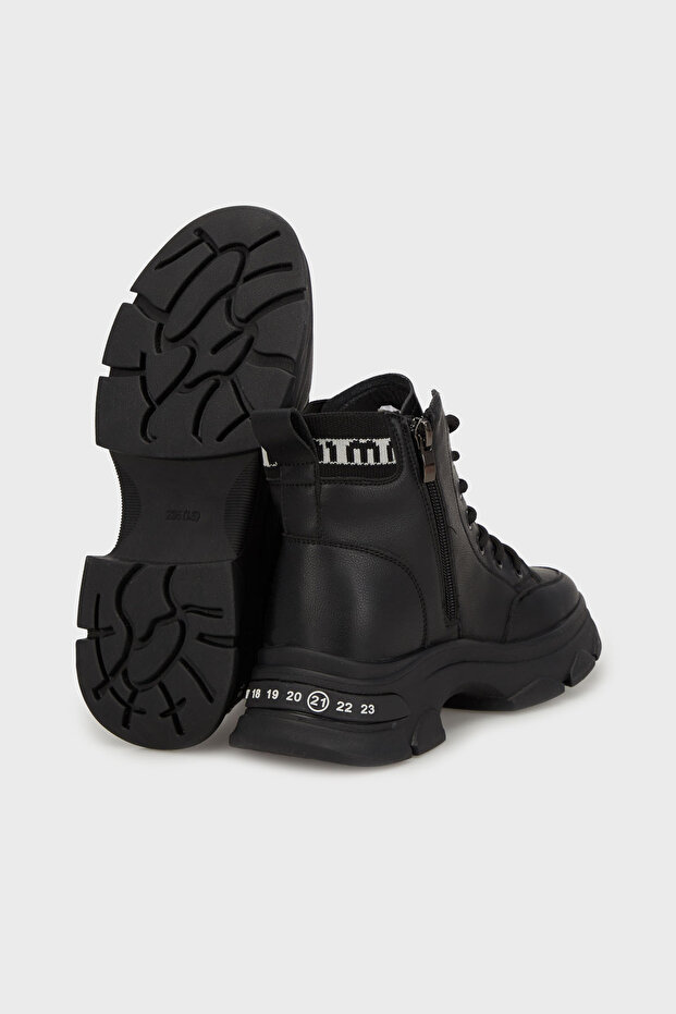 Kalın Tabanlı Fermuarlı Bot BOT 38925K3107 - 4