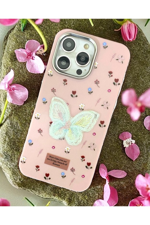 iPhone 15 Pro Compatible Hard Structure Matte Silicone Patterned Case