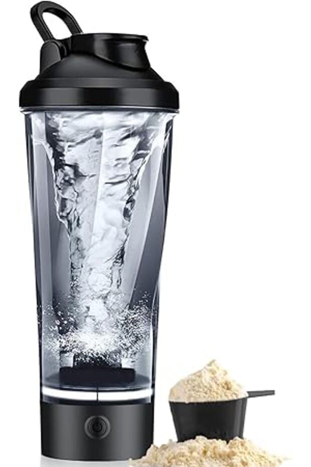 Electric Protein Shaker Bottle, 24oz Rechargeable Mixer Cup, Shaker Cup for Protein Shakes and Meal