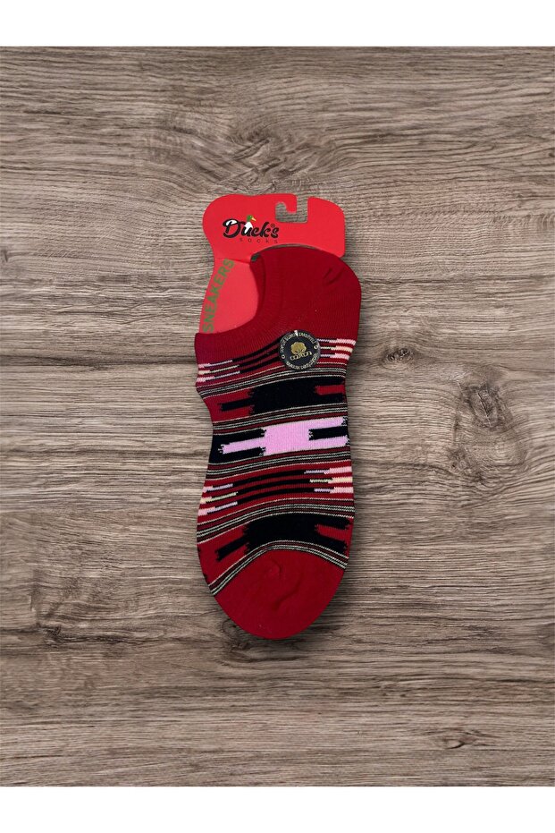 جوارب قصيرة منقوشة بنمط كيشان، عبوة من 4 قطع - 1