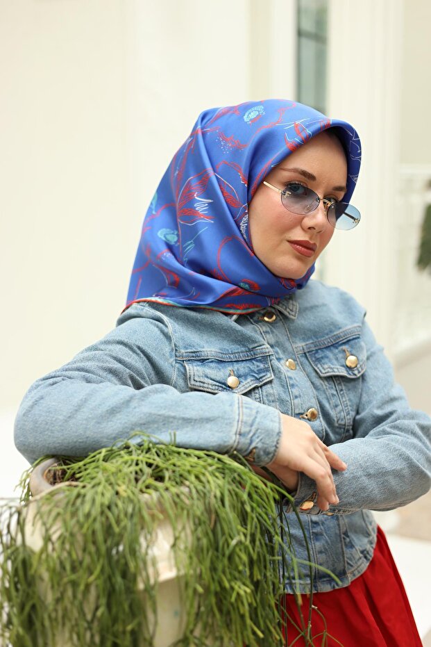 وشاح حريري من نسيج التويل 11433-40