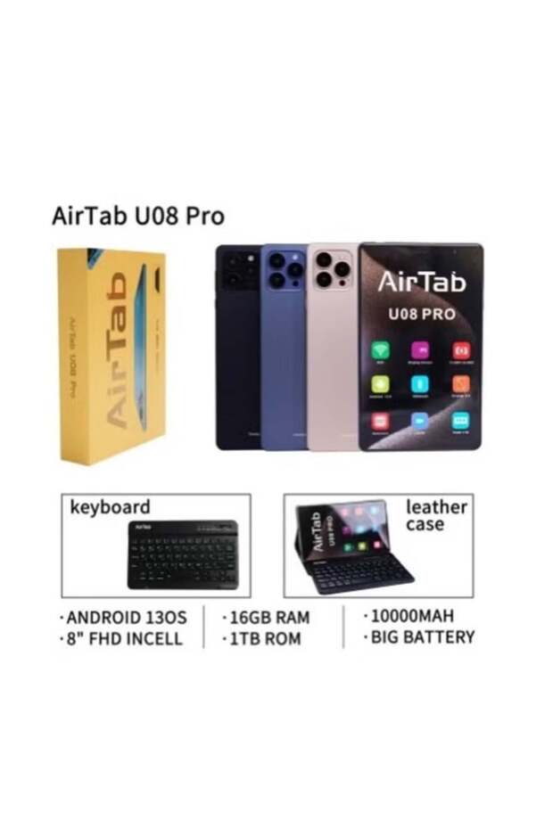 جهاز لوحي ذكي U08 PRO بشاشة 8 بوصات ونظام تشغيل Android 13 - 1