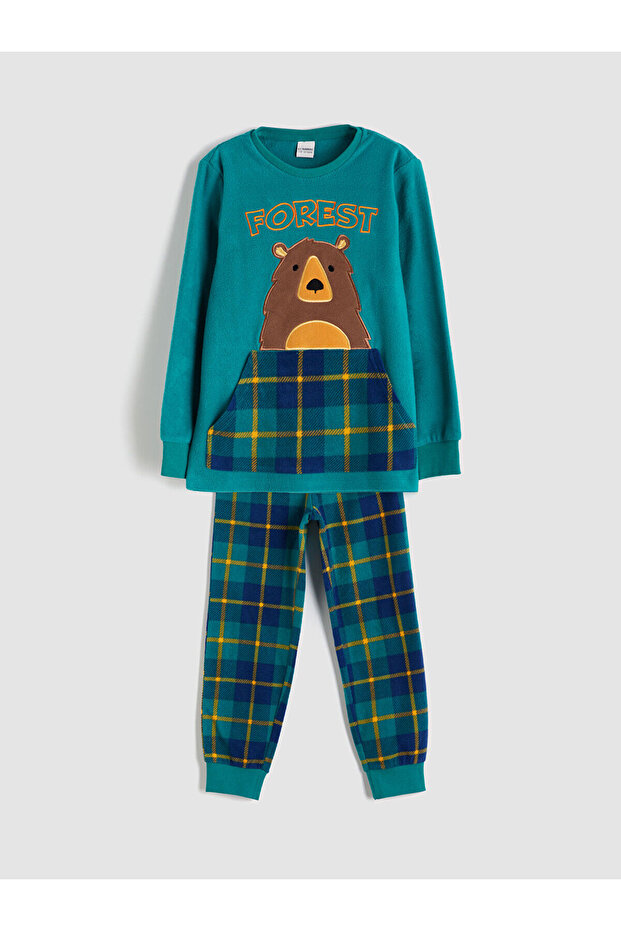Crew Neck Fleece Boys' Pajamas