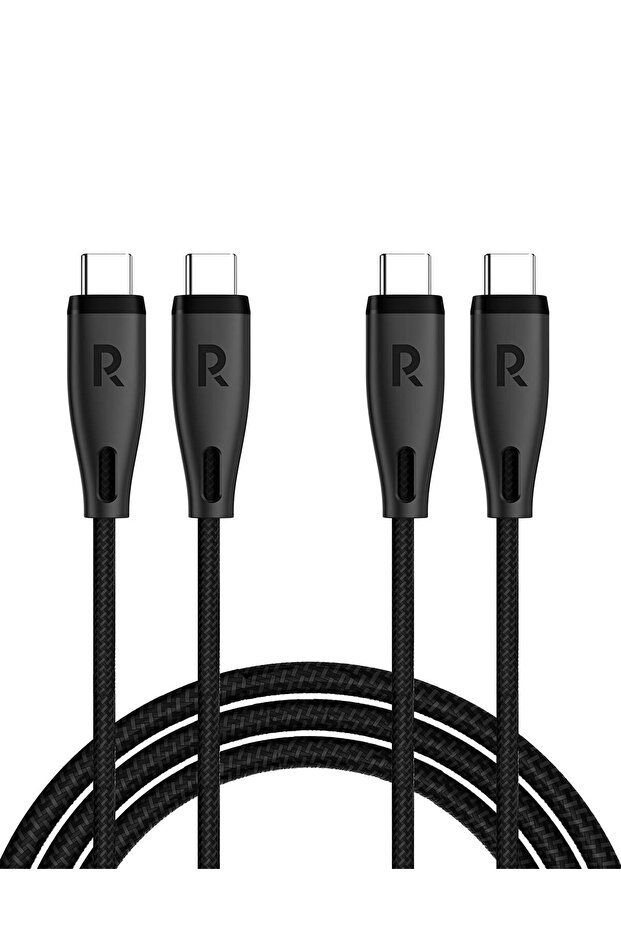 كابل RP-CB 1037 60 واط C-C بطول 1.2 متر USB 2.0 3 أمبير أسود