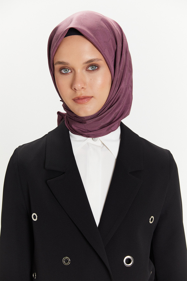 Petek Desenli Eşarp - 2