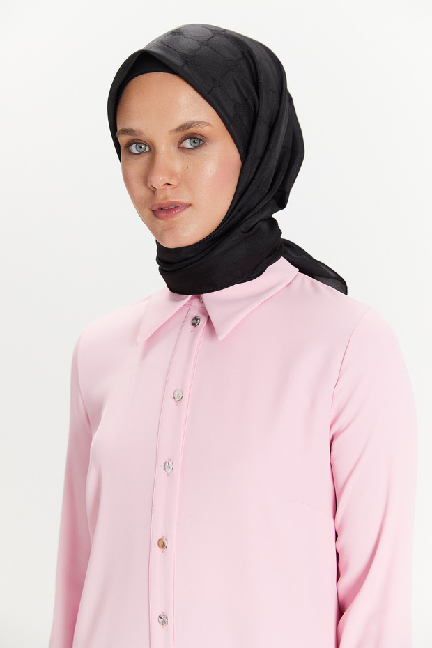 Petek Desenli Eşarp - 1