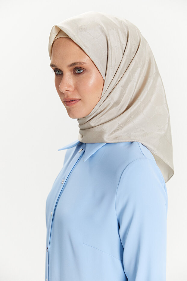 Petek Desenli Eşarp - 2