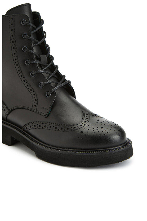 Siyah Kadın Deri Bot - 6