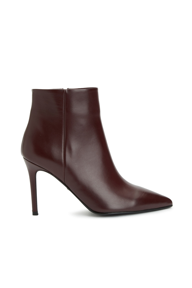 Bordo Kadın Deri Bot - 2