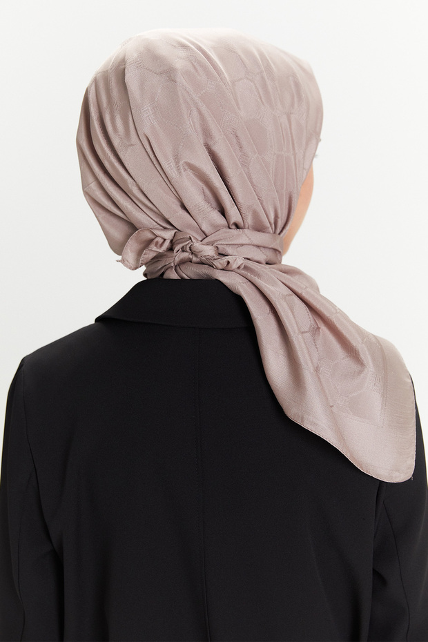 Petek Desenli Eşarp - 5