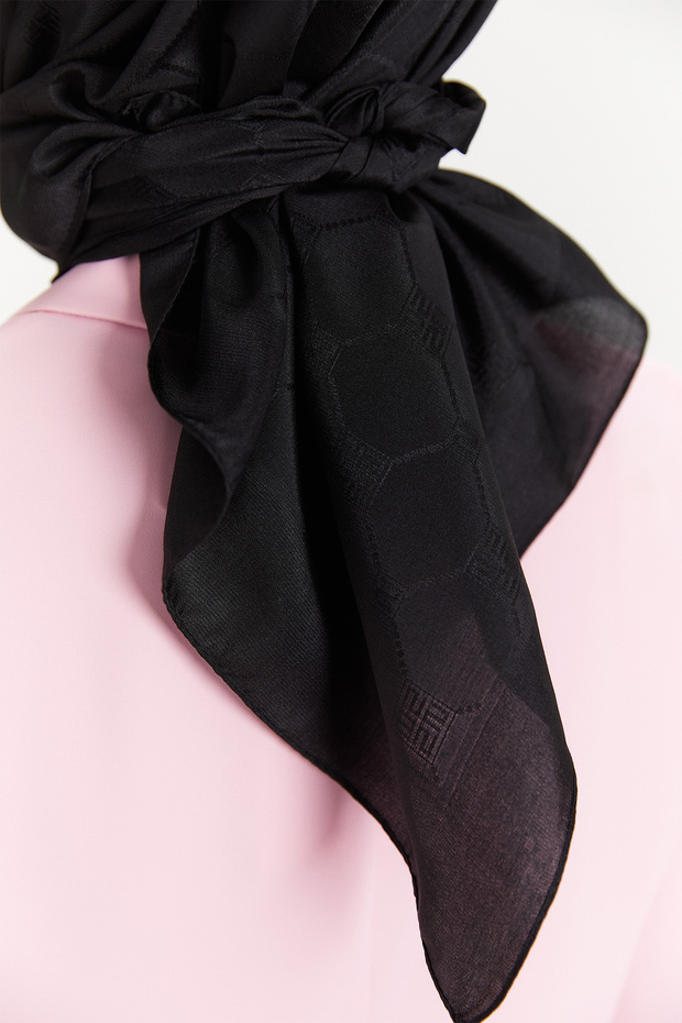 Petek Desenli Eşarp - 5