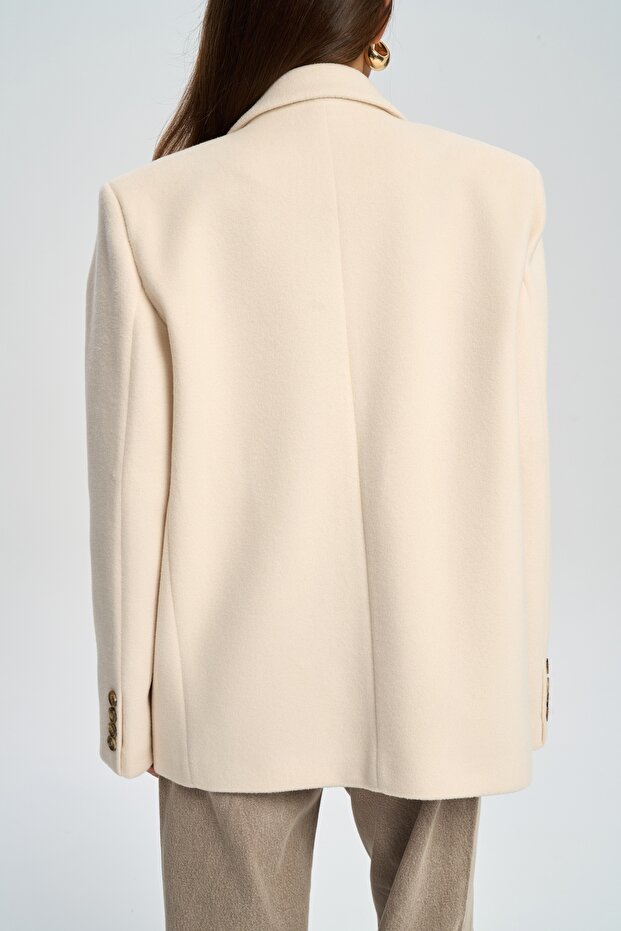 Howell Ecru Blazer Jacket - 5
