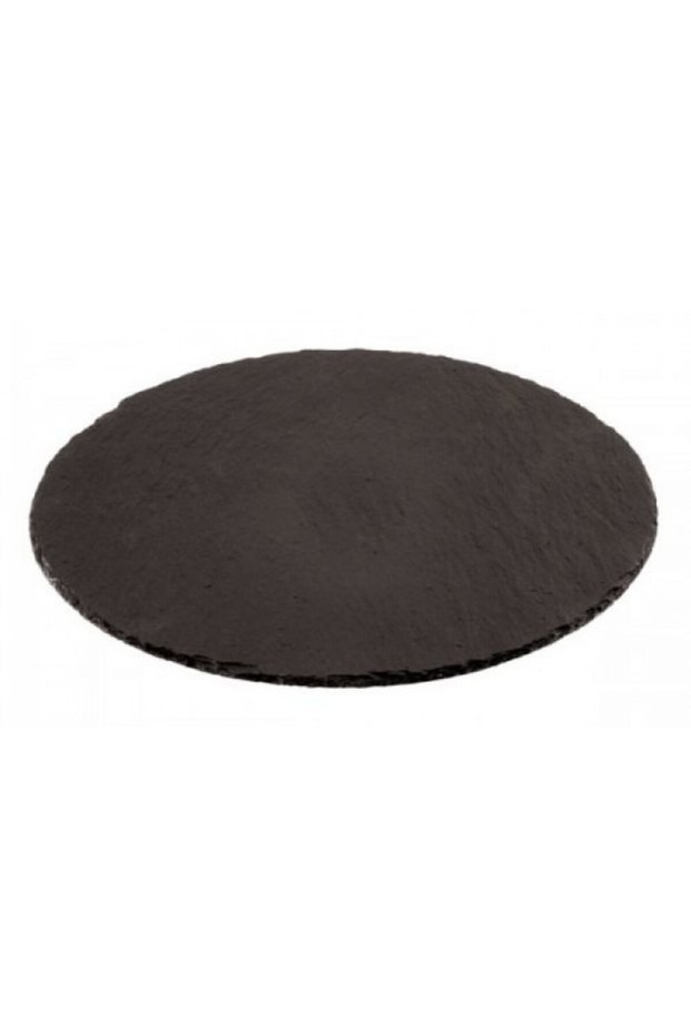 ILSA serving platter, slate stone, round 33cm