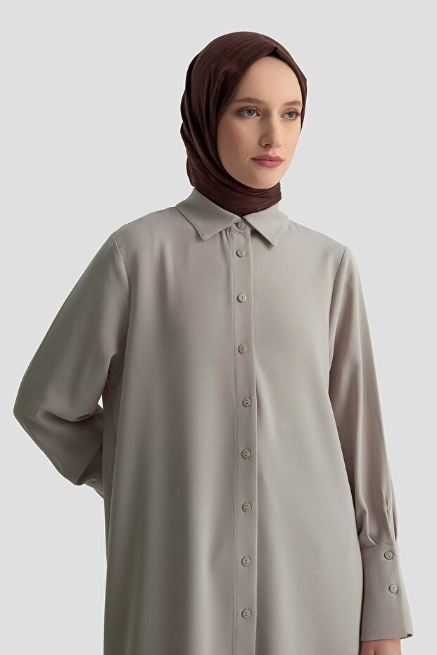 Tunik Elbise 25KD1017 Bej - 3