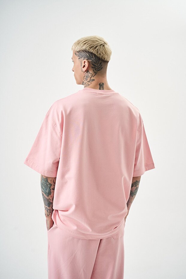 Erkek Basic T-Shirt Somon - 3