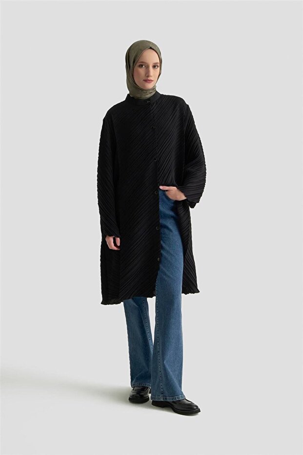 Pleated Giy Çık 25K5010 Black