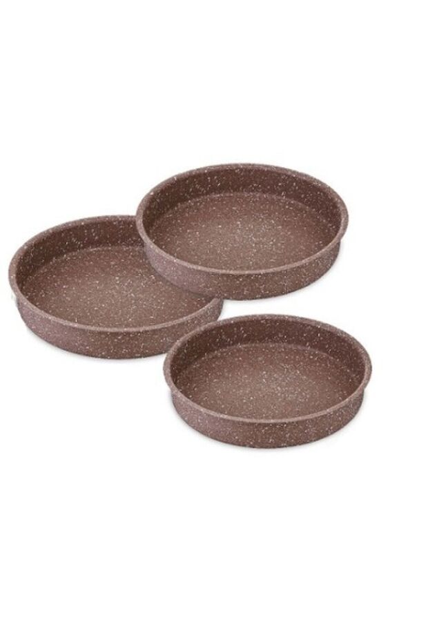 طقم صواني جرانيت عالي الجودة، ٣ قطع. السعة: ٢٨ سم/ ٣٢ سم/ ٣٦ سم / SF8500GR