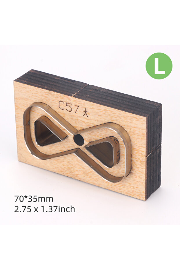 L-1PCS QJH Leather Metal Cutting Dies, Backpack Strap Cutting Dies, Hand Bow Knot Cutting Dies, DIY