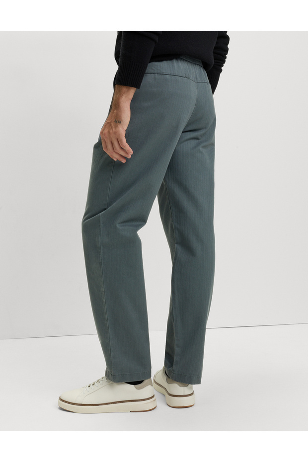 Pure Cotton Herringbone Pantolon - 6