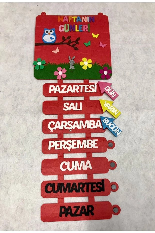 Table of the Days of the Week Made of 1 Quality Material