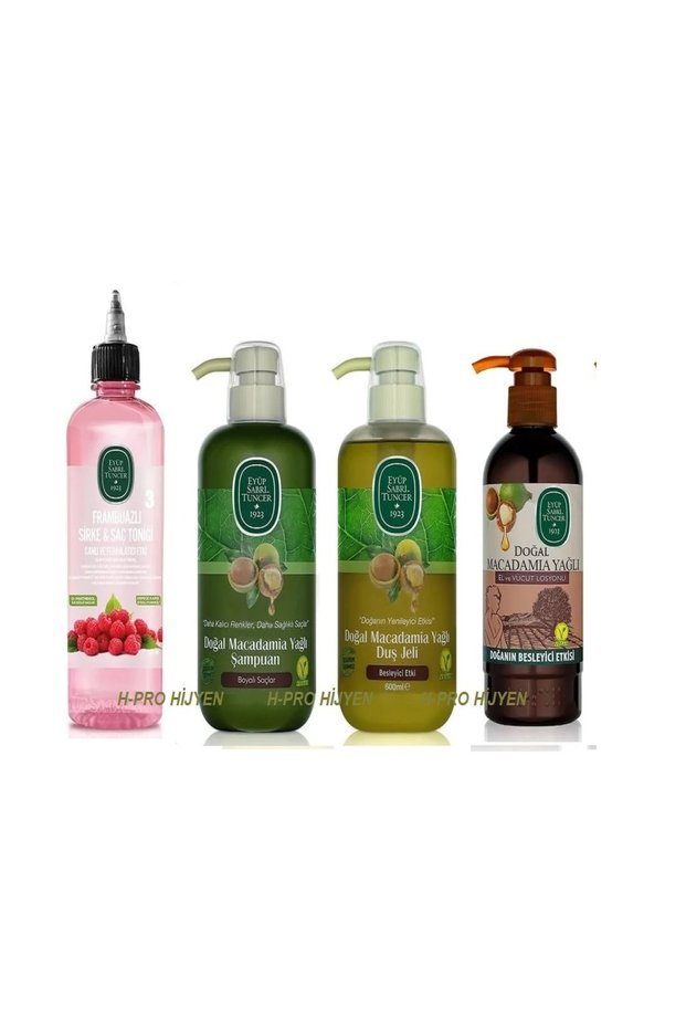 Natural Macadamia Oil Hair Care Series and Tonic with Raspberry, Gluten-Free