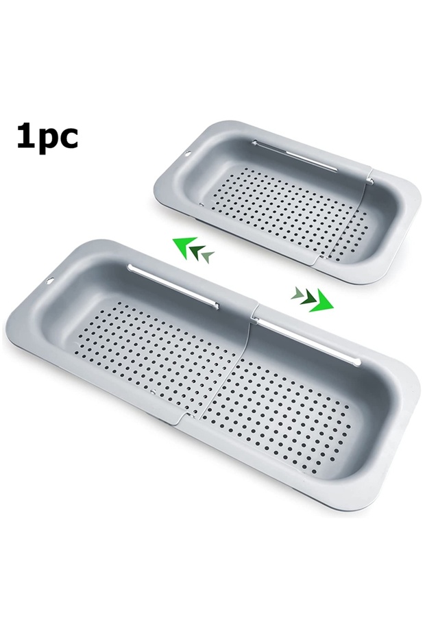 Gray Home Colander Over the Sink Colander for Kitchen Sink Over the Sink Strainer Basket Vegetables