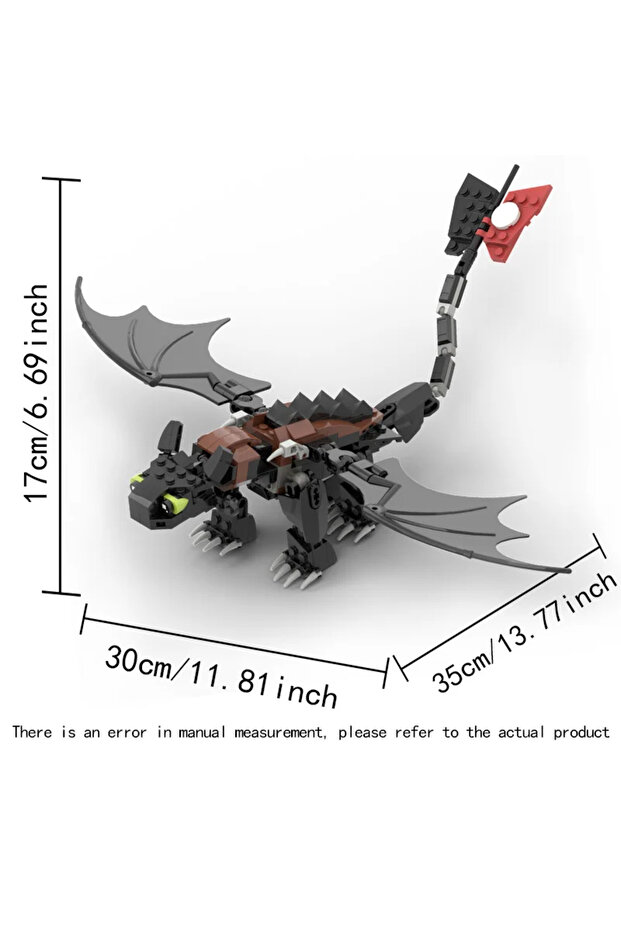 no box1 MOC Movie Train Dragon Figure Bricks Construction Toys For Boy Toothless Night Furied Dragon
