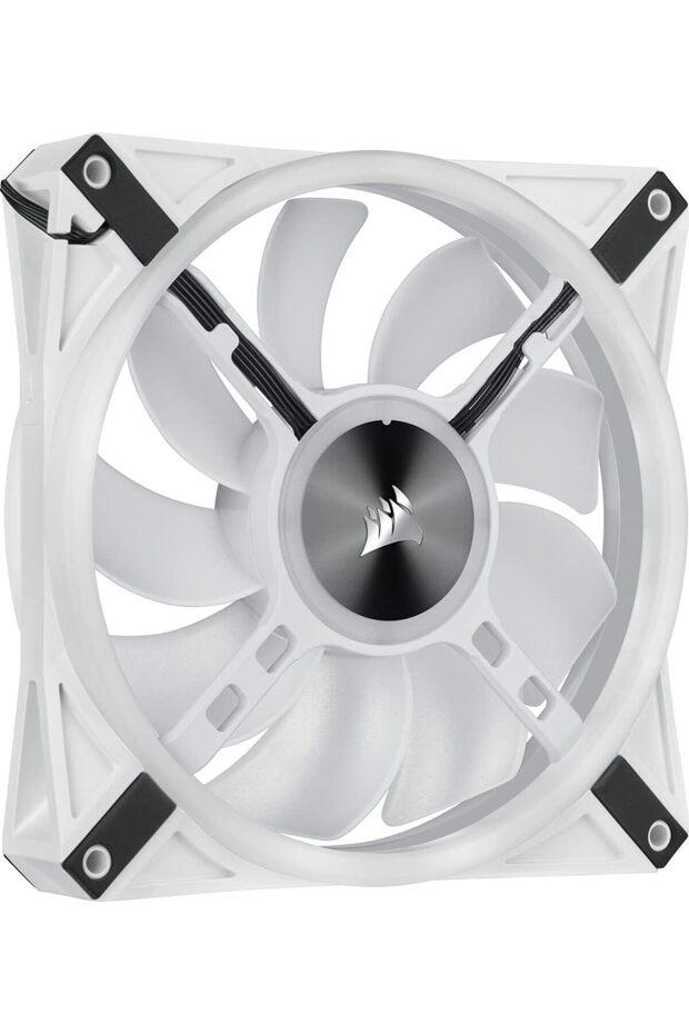Cooling Fan Single Mode with PWM Control, 140mm, White RGB LED, iCUE QL140 from Corsair, 3-Pin - 2